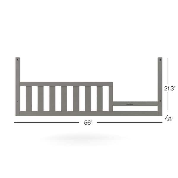 dimension image slide 1 of 5, Child Craft Toddler Guard Rail for Kieran, Orbit Flat Top, & Jordyn Cribs