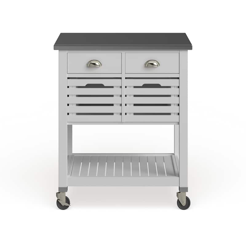 Eileen Rolling Kitchen Cart with Storage