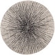preview thumbnail 38 of 90, SAFAVIEH Evoke Juli Abstract Boho Burst Rug 4' x 4' Round - Black/Ivory