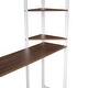 preview thumbnail 10 of 13, Multifunctional Design Loft Bed with Desk, Two-sided Ladder and Shelves, Efficient space, Full Size, White