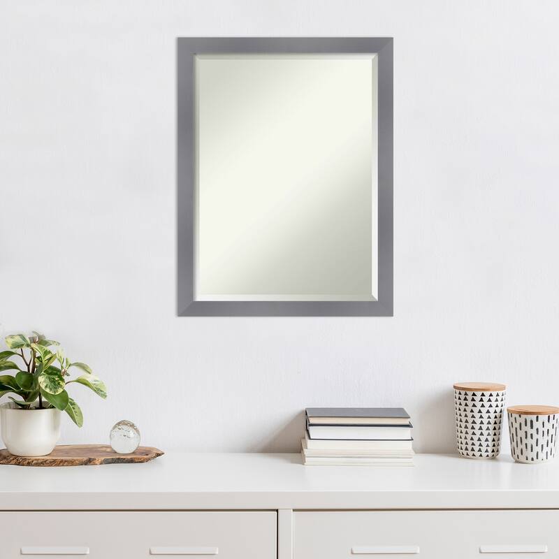Edwin Beveled Wood Framed Wall Mirror