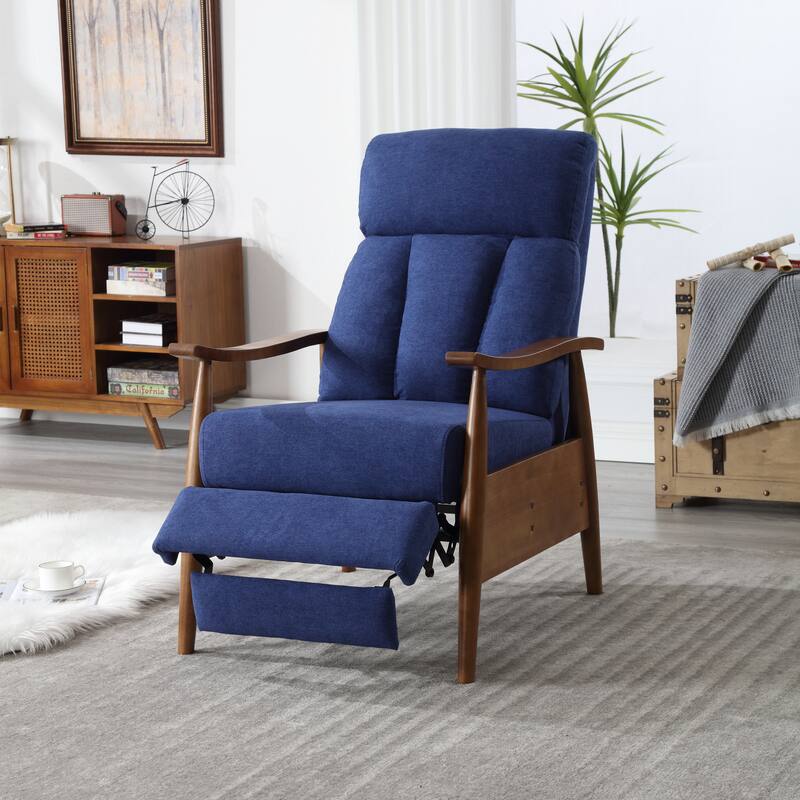 Blue 26.38" Adjustable Chaise Lounge Chair