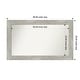 preview thumbnail 100 of 119, Dove Greywash Framed Non-Beveled Custom Wall Mirror, Bathroom Vanity Mirror Outer Size: 48 x 29