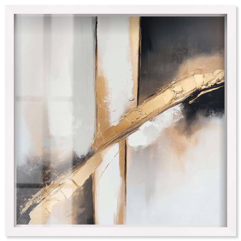 Golden Hour II Shadowbox by Art Remedy - White - 16" x 16"