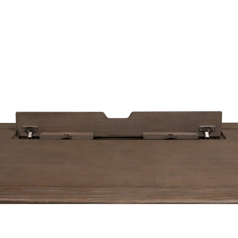 Carson Wood Electronic Sit/Stand Desk, Standing Desk, Gray