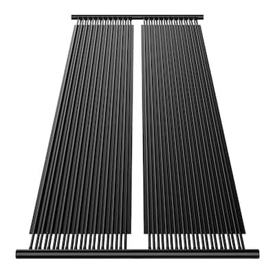 Black HDPE Solar Pool Heater Panels for Above Ground Inground Rectangular Pools and Warmer Swimming