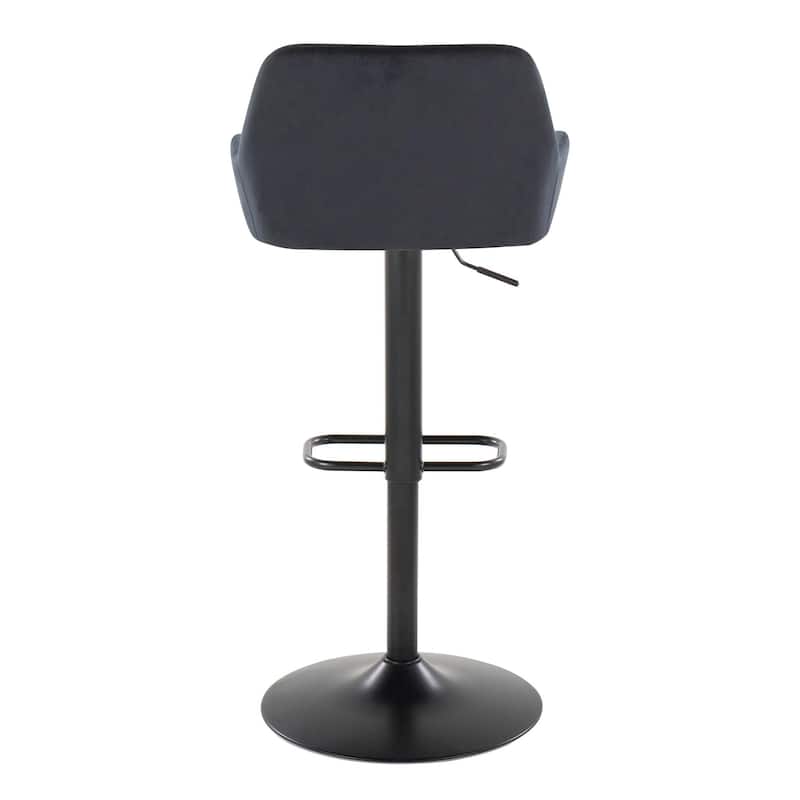 Porch & Den Galotti Adjustable Bar Stool with Rounded Rectangle Footrest (Set of 2)