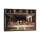 preview thumbnail 1 of 10, iCanvas "The Last Supper, 1495-1498" by Leonardo da Vinci Framed Canvas Print Black - 26x40