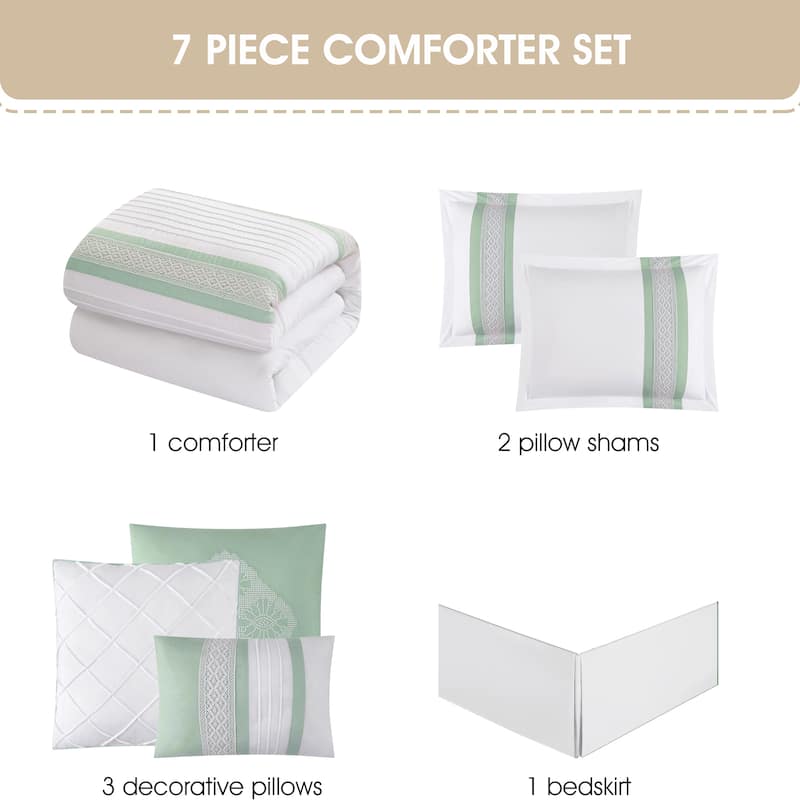 Nanshing Krystel 7 Piece Boho Chic Comforter Set