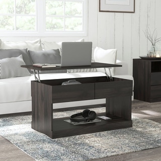 Brindle Rectangular Lift Top Coffee Table, Espresso - Bed Bath & Beyond ...