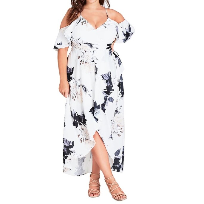 white maxi dress size 16