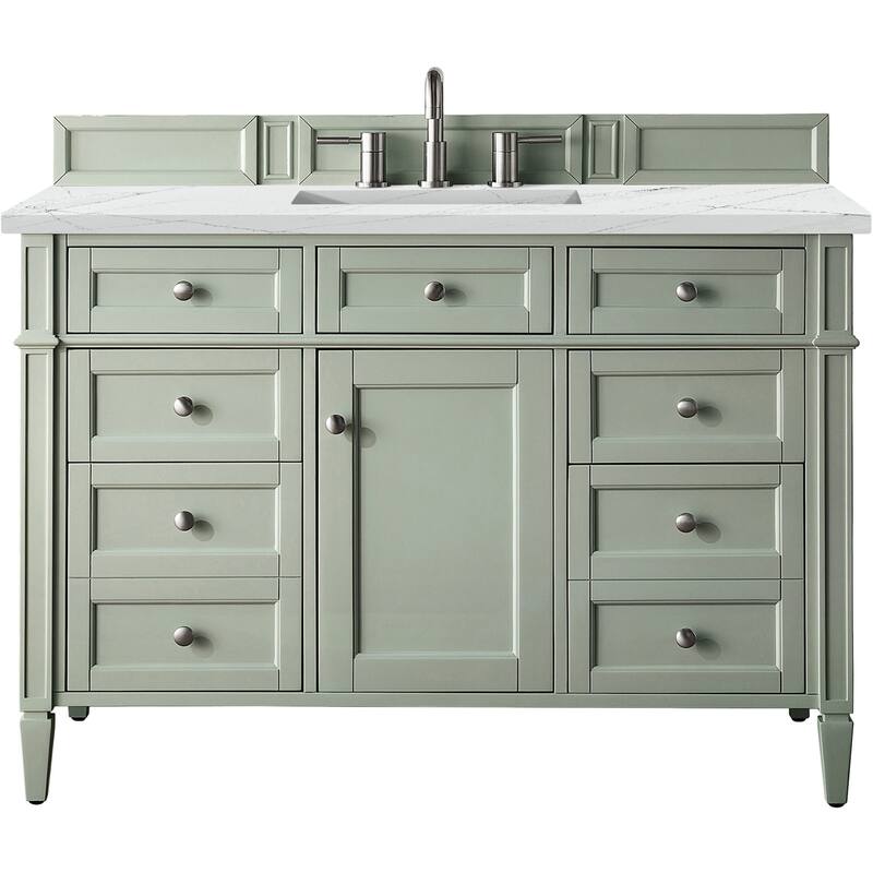 James Martin Vanities 650-V48-FENC Brittany 48" Free Standing Single - Sage Green