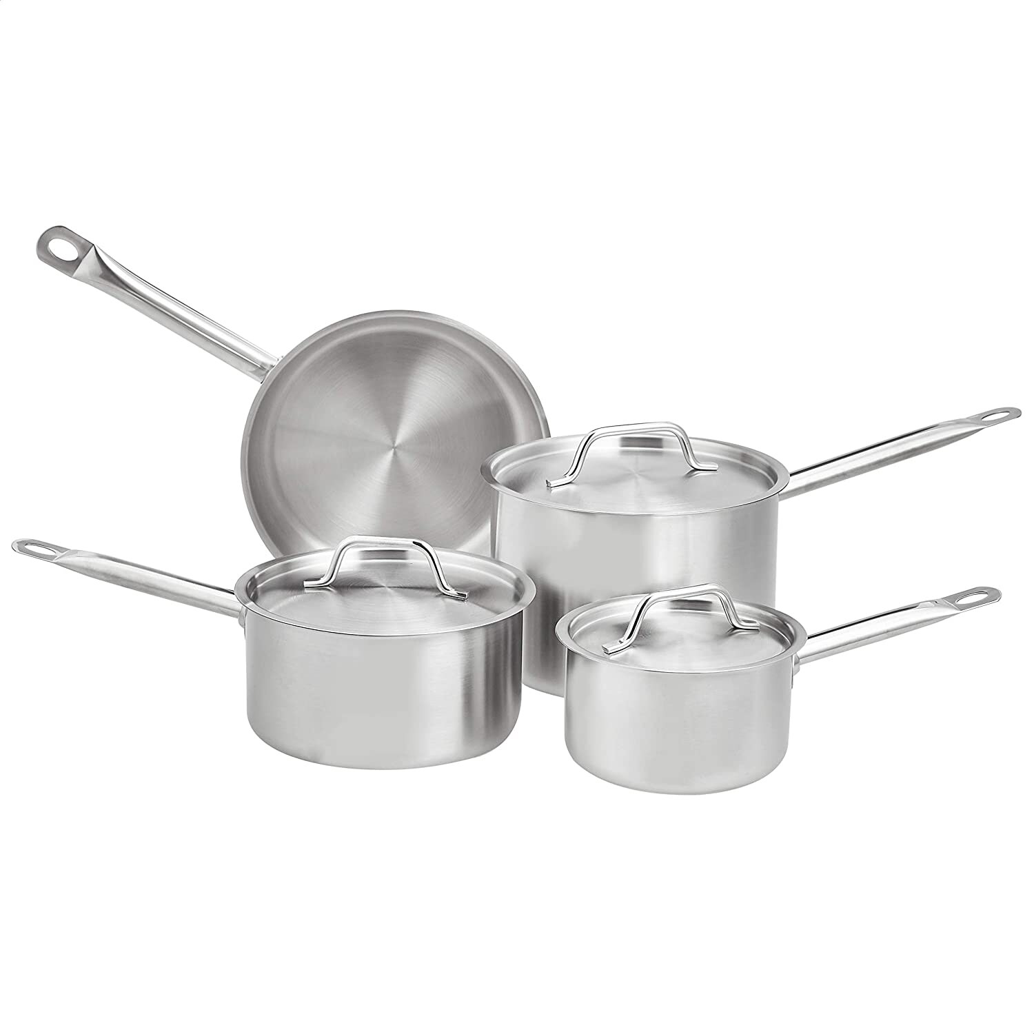 Stainless Steel 7 Piece Cookware Set, Induction Ready
