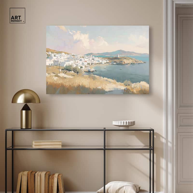 Sunrise Greece Canvas by Art Remedy, Gallery Wrapped