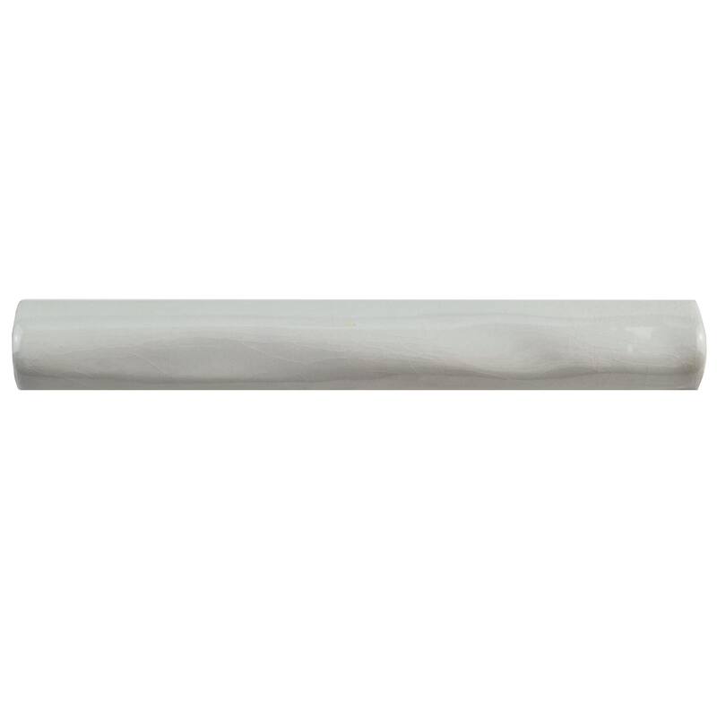 Merola Tile Antic Craquelle Torello Gris Oscuro 3/4" x 6" Ceramic Wall Trim - (1 Tile)