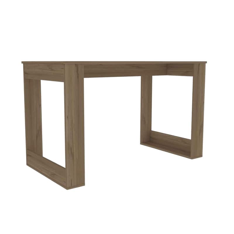 Modern 47" Aurora Computer Desk in Espresso Finish Compact Office Workstation