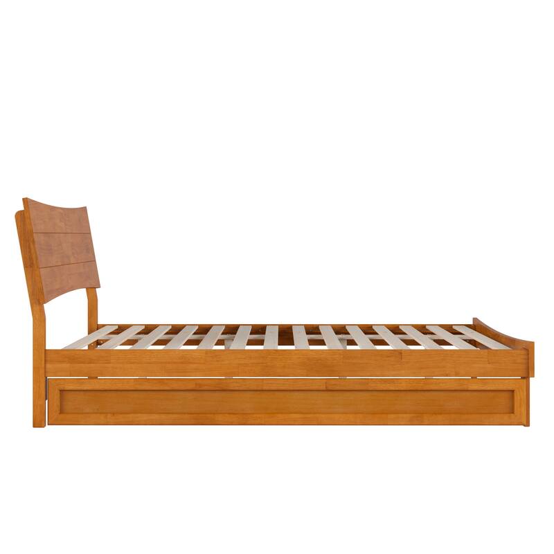 Phoenix Wood Platform Bed with Trundle