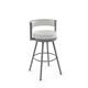 Option Off White Faux Leather / Silver Grey Metal