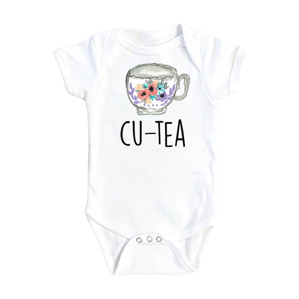 Tea Cup Cutie - Baby Boy Girl Clothes Infant Bodysuit Funny Cute Newborn