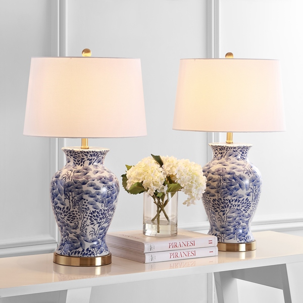 SAFAVIEH Lighting 24 inch Nicole Bead Base Lamp Set of 2 14
