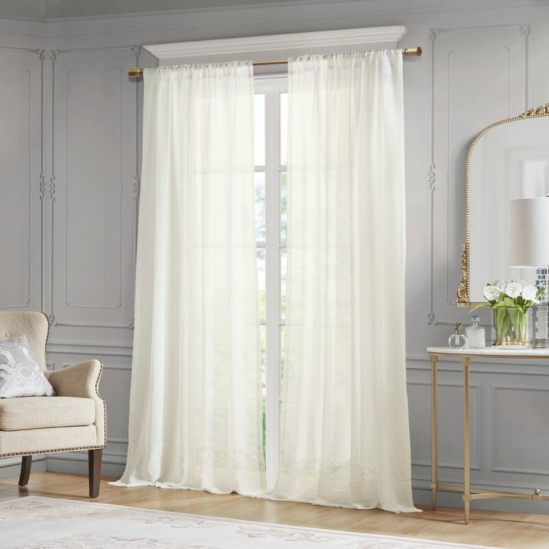 Croscill Cornelli Embroidery Curtain Panel (Single)