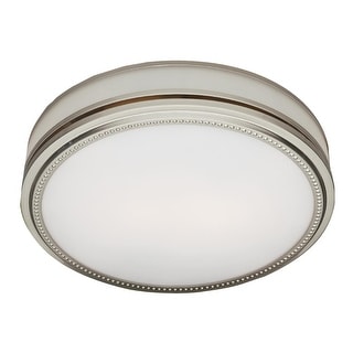GOOD HOUSEKEEPING Buckingham Decorative 100 CFM Bathroom Ventilation Exhaust Fan With Lighting In Matte White 90069