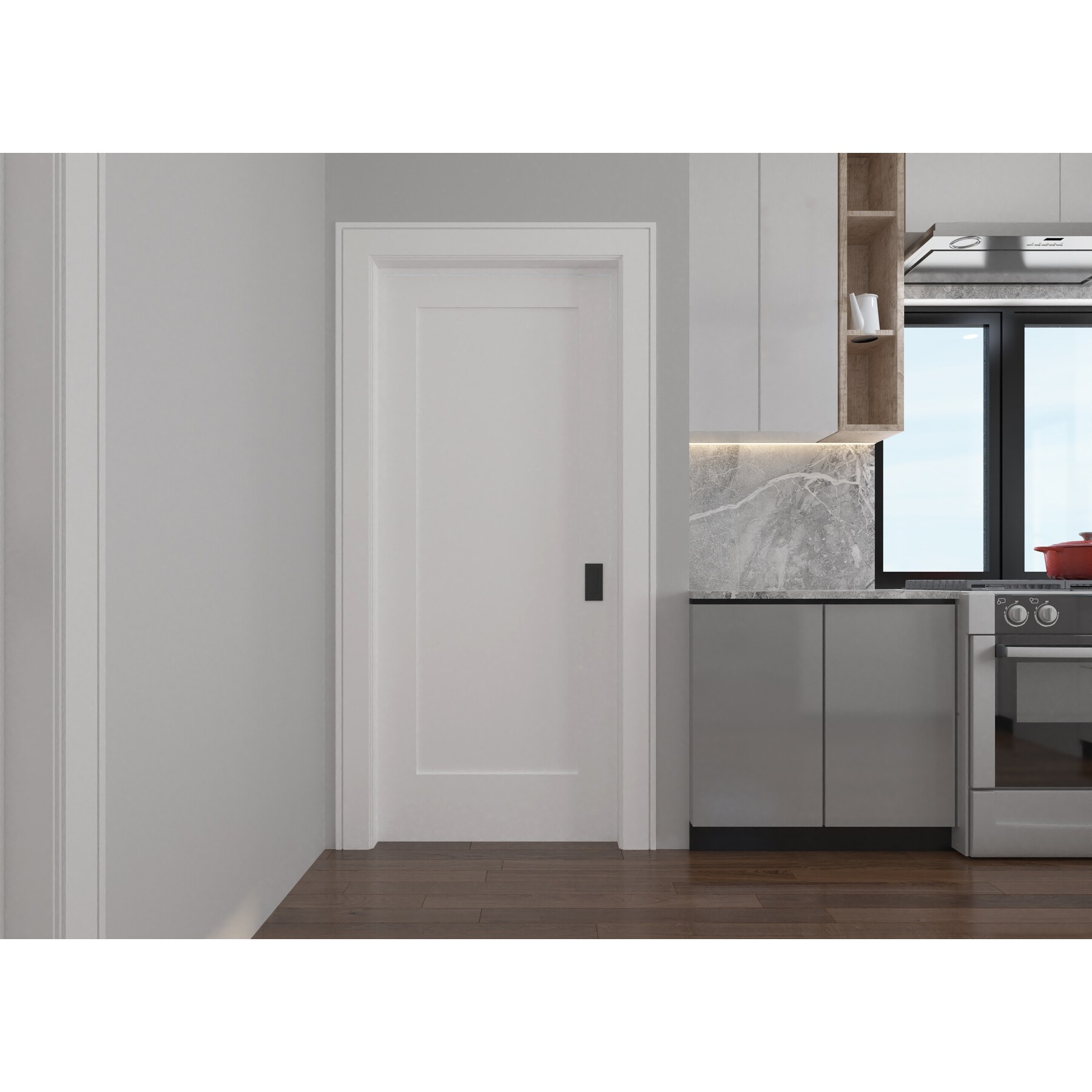 RESO Interior Door Shaker Single Panel Style Solid Core