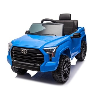 Licensed Toyota Tundra Kids' Ride-On Truck with Remote, LED Lights, and Bluetooth