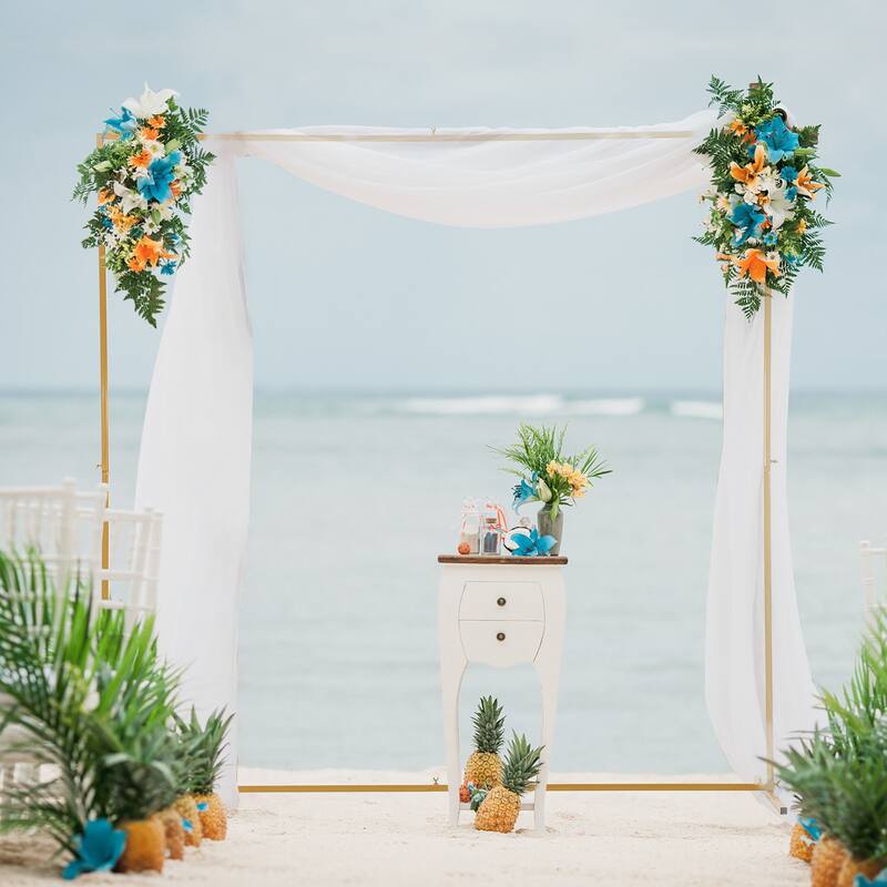 Metal Wedding Arch Backdrop Stand for Ceremony Birthday Party