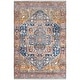 preview thumbnail 2 of 117, Brooklyn Rug Co Camila Faded Medallion Fringe Area Rug 2' x 3' - Rust