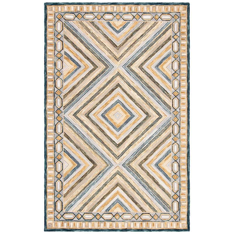 SAFAVIEH Handmade Abstract Maryla Modern Wool Rug