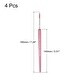 preview thumbnail 2 of 4, Detailing Paint Brush 0.59" Bristle Length with Pink Wood Handle 4Pcs Pink