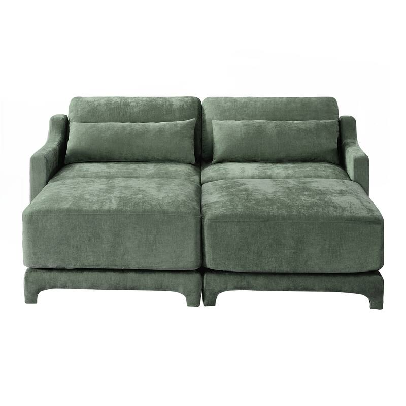 Chenille fabric Two seater sofa