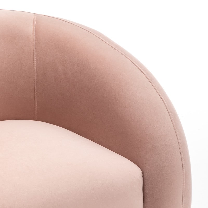 SEYNAR Modern Glam Velvet 360 Degree Swivel Accent Armchair with Tufted Back Set of 2