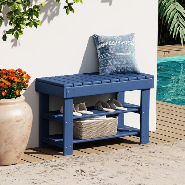 Outdoor Bench Shoe Rack