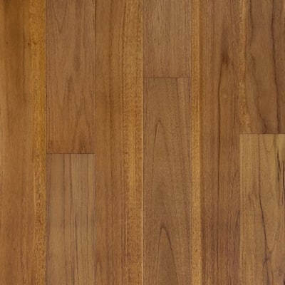 Shaw SW763 Regatta Teak 5" Wide Smooth Engineered Teak Hardwood
