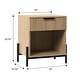 preview thumbnail 8 of 37, Walker Edison Modern Fluted-Drawer Nightstand