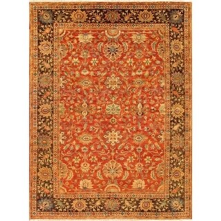 Pasargad Home Heriz Collection Hand-Knotted Lambs Wool Rug