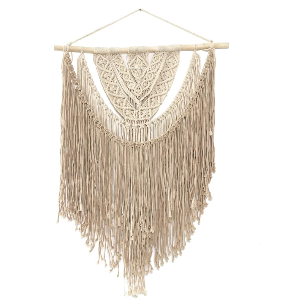 Novica Handmade Bit Of Earth Cotton Macrame Wall Hanging