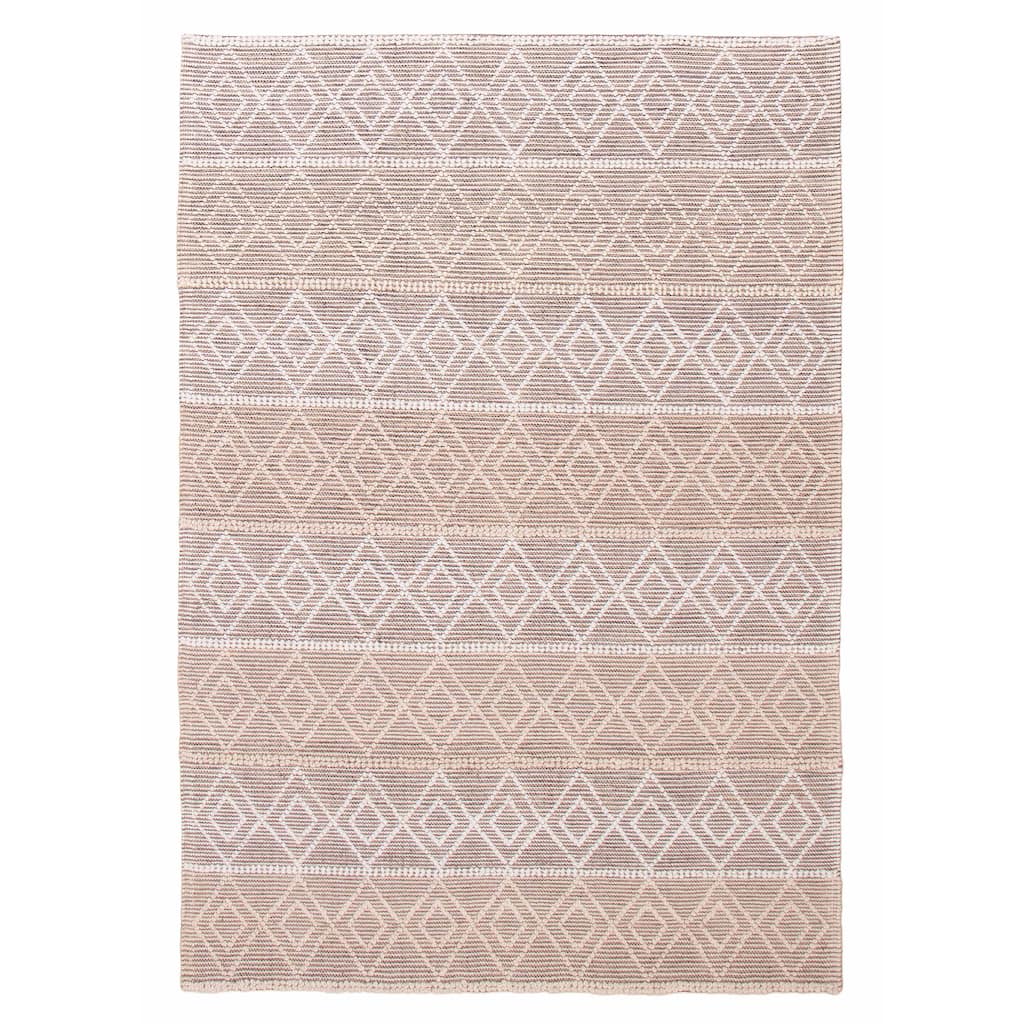 ECARPETGALLERY Braid weave Sienna Taupe Wool Rug - 6'0 x 8'10