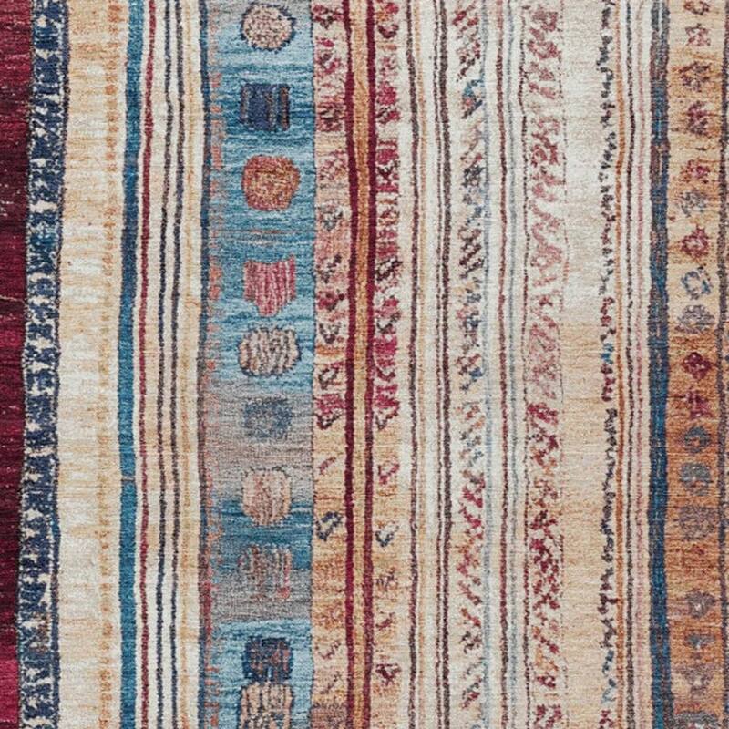 HomeRoots Striped Transitional Rectangle Outdoor Rug