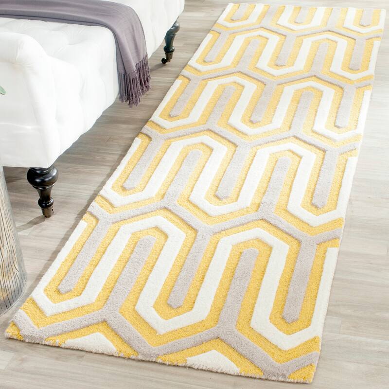SAFAVIEH, Handmade Cambridge Faiza Modern Moroccan Wool Rug