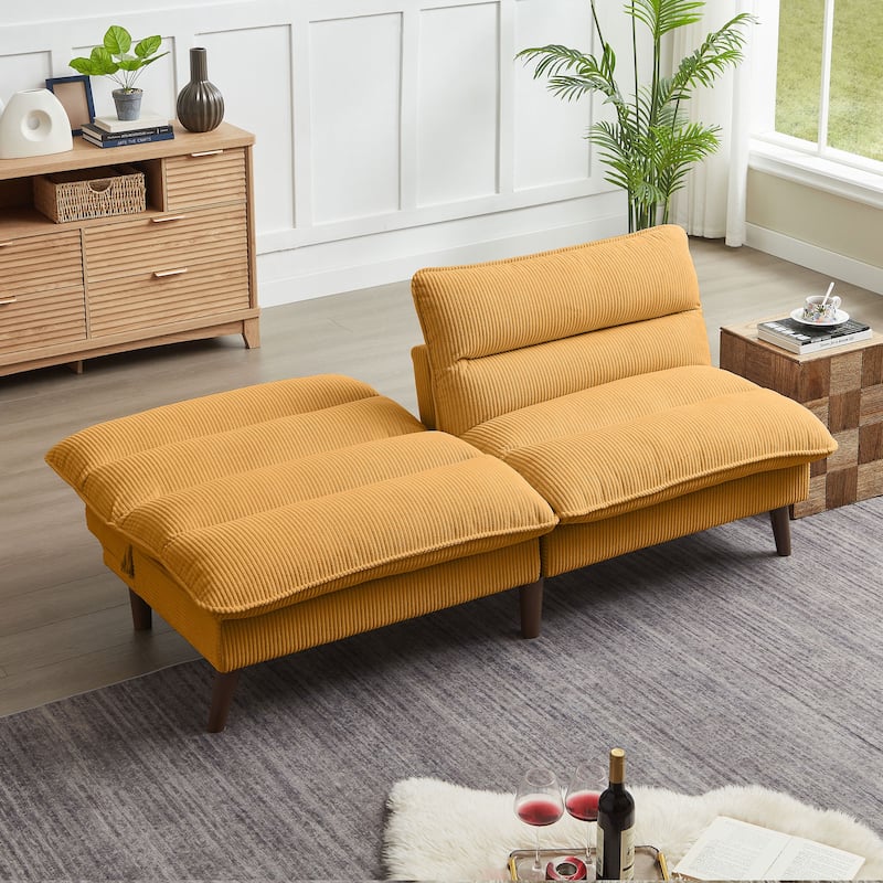 72.4" Armless Futon Sofa Bed