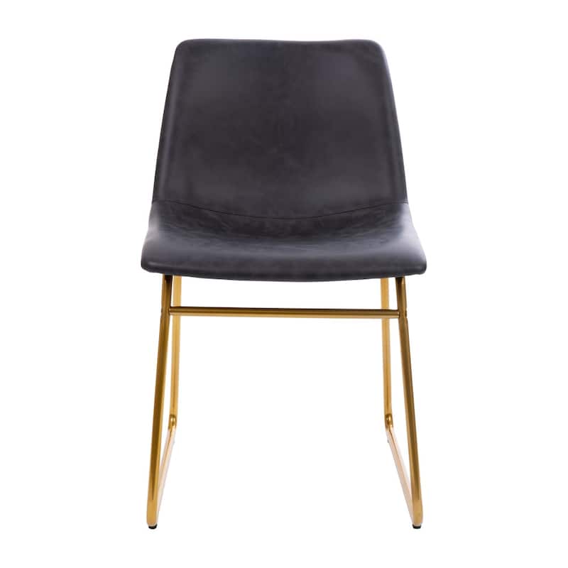 18 Inch Indoor Dining Table Chairs, LeatherSoft Upholstery-Set of 2