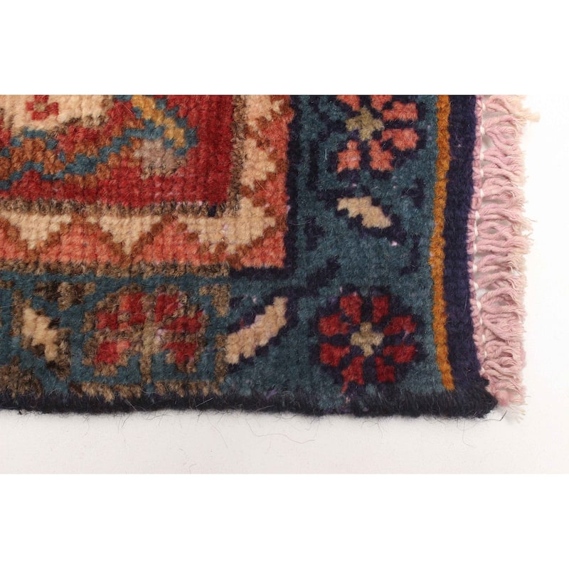 ECARPETGALLERY Hand-knotted Antalya Vintage Dark Navy Wool Rug - 3'7 x 6'9