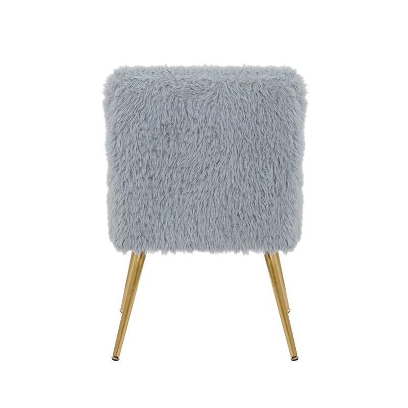 Porthos Home Gemma Dining Chairs, Plush Fabric, Gold Legs, Thick Seat