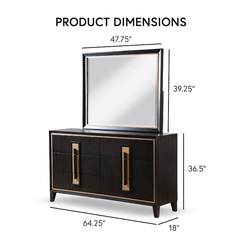 Furniture of America Nyx Modern Espresso 5-Piece Solid Wood Panel Bedroom Set