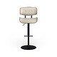 preview thumbnail 12 of 36, Carson Carrington Leksand Mid-Century Modern Adjustable Bar Stool with Walnut Wood Accents