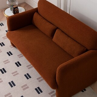 Accent Loveseat, 1 Pillow, Morocco Brown Turned Legs, Taupe Brown main image 1