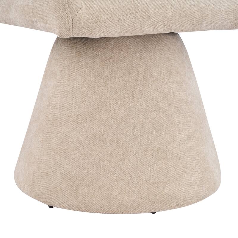 Christopher Knight Home - Melville 7-Piece Upholstered Swivel Dining Set with 84" Rectangular Pillar Base Dining Table